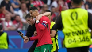  Cristiano Ronaldo Fans Invade Pitch at Euro 2024