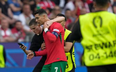 Cristiano Ronaldo Fans Invade Pitch at Euro 2024